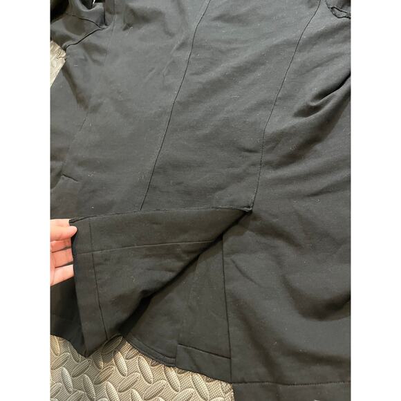 Peruvian Connection Womens Black Cotton Blazer Jacket Three Button Size Large - Picture 8 of 8